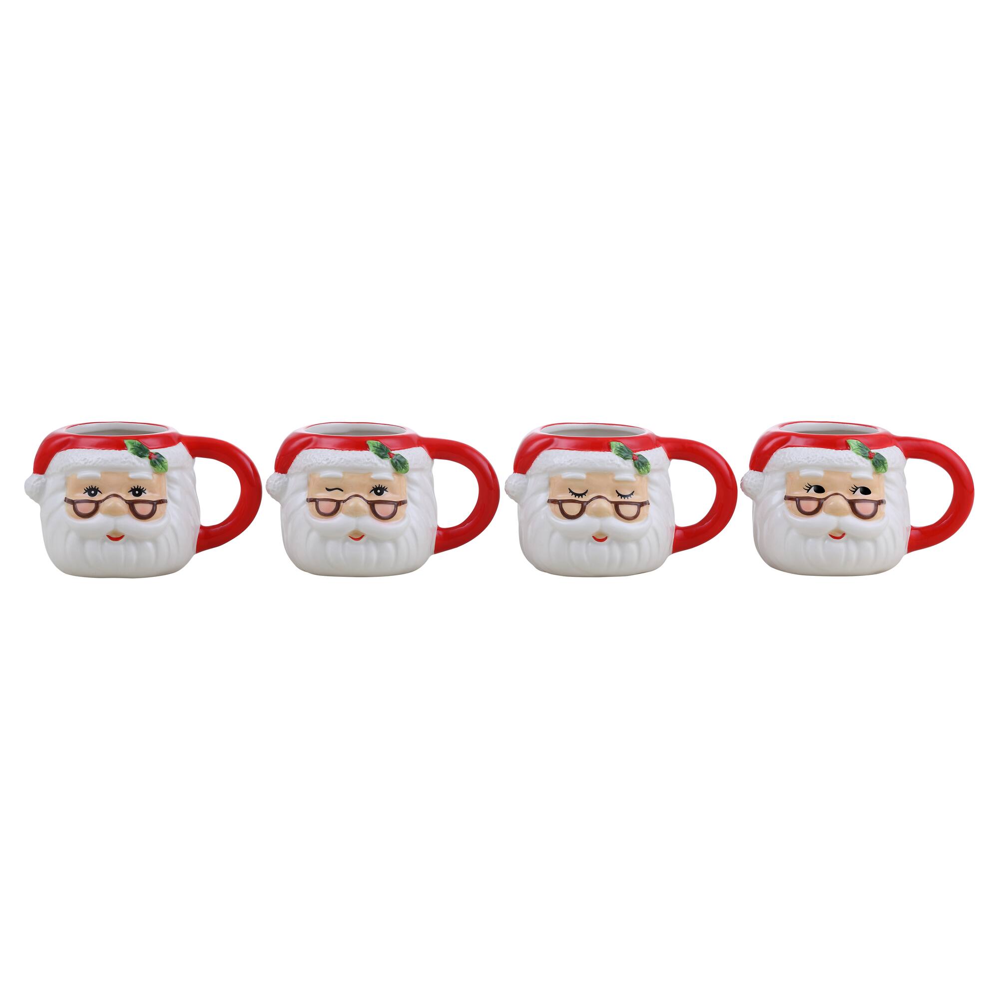 Mr. Christmas Santa Espresso Mugs Set